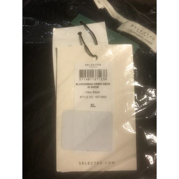 Selected Homme NWT Crew Neck w Noos Sweater Navy Blazer XL - Picture 5 of 6